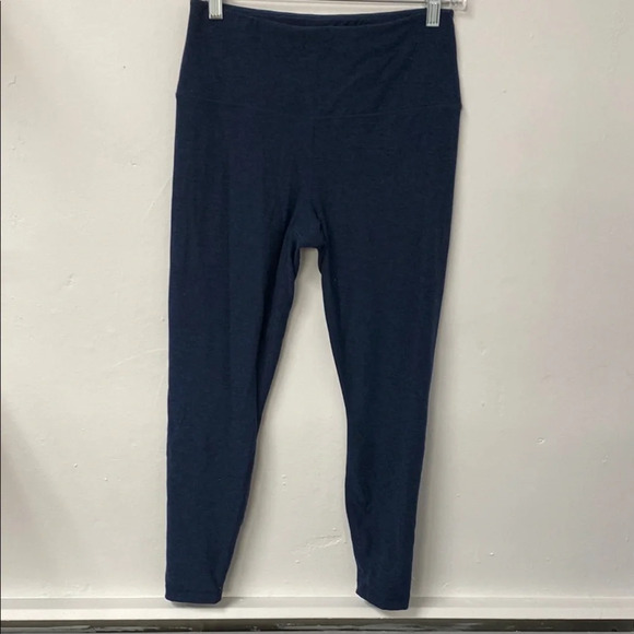 Yogalicious Navy High-Waist Leggings Size Medium‎ - Picture 1 of 8